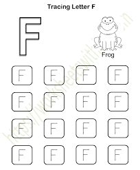 english preschool tracing letter f worksheet 6