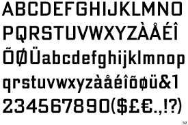 Bank Gothic I Like The Boldness Of The Letters And How They Stand Out Lettering Typeface Gothic