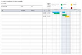 Free Construction Schedule Templates Smartsheet