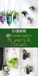 Get creative with hanging basket projects for all skill breathe new life into an indoor space or create an outdoor oasis with these diy hanging planter pour pebbles and potting soil into the bottle for internal drainage. 15 Creative Diy Hanging Planter Ideas For Indoors And Outdoors Diy Hanging Planter Diy Hanging Hanging Planters