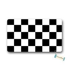 Black And White Check Doormat Favorplus Black White Checkered Print Indoor Outdoor Decor Rug Doormat 30 L X18 W Inch Non Slip Home Decor Check Out Door Mat Outdoor Decor Funny Doormats