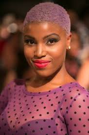 lavender afro hair