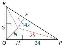 On all right triangles (at the midpoint of the hypotenuse) Geometry Question Find The Value Of X That Makes N The Incenter Of The Triangle See Attached Brainly Com