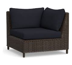 Torrey Patio Square Arm Occasional Chair Cushion Slipcover Sunbrella R Lagoon Outdoor Furniture Cushions Pottery Barn Furniture Sunbrella Outdoor Furniture Outdoor Furniture