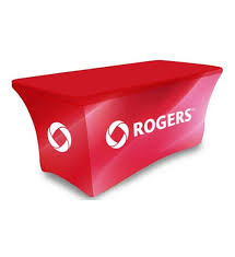 Custom Printed Tablecovers Or Custom Tablecloths With Your Logo Are The Ultimate Branding Tool Stan In 2020 Custom Table Cloth Trade Show Table Covers Table Covers