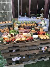If you have a big group, pull the table away from the wall so that people can go along either side of the table. Grazing Table Buffet Food Wedding Food Reception Food