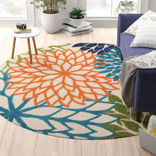 Noori rug pak persian kashan green red round rug 6 0 x 5 10. Green Round Area Rugs You Ll Love In 2021 Wayfair