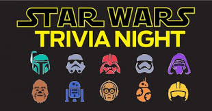 I hope you've done your brain exercises. Star Wars Trivia September 17th Bellview Winery