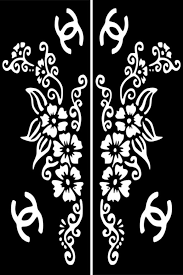How To Apply All You Have To Do Is Stick Your Stencil Onto Clean Oil Free Skin Do Not Use Henna Folk Art Flowers Henna Tattoo Temporary Henna Tattoo Stencils