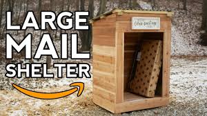 I decided to make a wooden drop box. How To Build A Large Mail Shelter Youtube