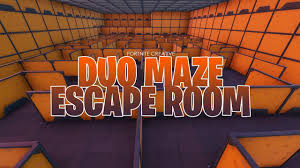 Here are the best fortnite escape room map codes for november 2020. Duo Maze Escape Room No Parkour Red Reddington Fortnite Creative Map Code