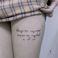 This poem is the representation of the purest and truest form of love. Always On My Mind Forever In My Heart Bii Trinh Tattoo Facebook