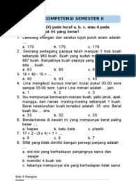 Soal matematika kelas 2 sd tentang mata uang. Soal Cerita Matematika Kelas 2 Sd Semester 1 Ilmu Soal