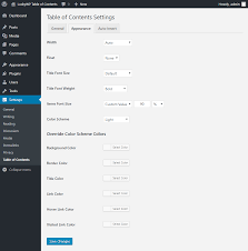 Luckywp Table Of Contents Wordpress Plugin Wordpress Org Table Of Contents Reading Light Title Font