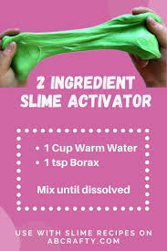 Slime Activator Recipe - Quick and Easy 2 Ingredient Recipe - AB Crafty