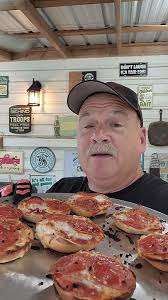 Pizza Bagel Bites in the Blackstone Pizza Oven