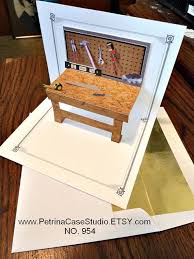 Instructional dvd with lots of great ideas. Workbench Pop Up Card With Tools 5x7 Item 954 In 2021 Pop Up Cards Cards Inspirational Cards