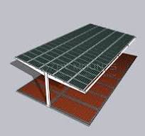 T-shaped Carbon Steel Solar Carport Mount System - PV Mounts