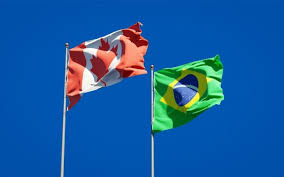 Brazil is about 1.2 times smaller than canada. Premium Photo Beautiful National State Flags Of Russia And Canada Together On Blue Sky 3d Artwork