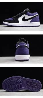 Nike Air Jordan 1 Low White Black Court Purple 2019 Direct Selling Promotion 2019 Air Jordan 1 Low Court Purple 553558 125 Free Shipping In 2020 Air Jordans Jordan 1 Low Jordan 1