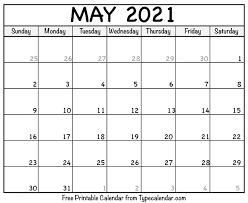May 2021 colorful turquoise calendar in pdf, word and excel. Free Printable May 2021 Calendars
