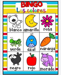 Si eres docente de preescolar. Juego Bingo De Los Colores Mundo De Rukkia