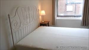 Ikea Leirvik Metal Bed Frame White Design Youtube