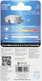 Philips Vision 1156w White Led Bulb 2 Pack Walmart Com Walmart Com