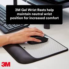 3m precise mouse pad with gel wrist rest mw310le enhances the precision of optical mice at fast speeds and extends the battery life of wireless mice up to 50%* while soothing gel supports your. 3m Precise Mouse Pad With Gel Wrist Rest Optical Mouse Performance Battery Saving Design Gel Comfort Black Mw85b 3m United States