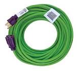 49-ft 3-in 16/3 Outdoor Extension Cord with Grounded Outlet, Lime Green NOMA