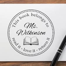 Self Inking Custom Library Stamp Personalized Book Stamp Etsy In 2020 Library Stamp Book Stamp Personalized Books