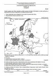 Modele pentru proba la alegere a profilului. Bac 2017 Geografie Modele De Subiecte Si Barem La Geografie La Bacalaureat