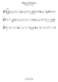 Happy birthday is a classic song that is easy to play on every instrument, however, you need to practice it before you master it. Clarinet Sheet Music Happy Birthday Traditional