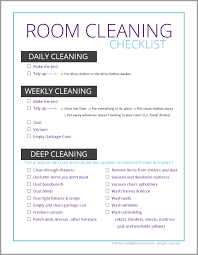 Clear out the clutter and make your bedroom a relaxing space. Room Cleaning Checklist For Tweens Teens Creatingmaryshome Com