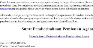 Rizzna property soalan bolehkah pemohon membatalkan facebook. Contoh Surat Pemberitahuan Pembatalan Agenda Bacanulis Com