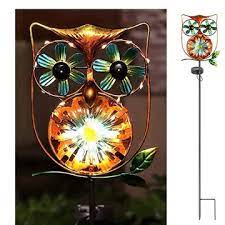 Check out our solar yard art selection for the very best in unique or custom, handmade pieces from our garden decoration shops. China Owl Wind Spinner Metal Pathway Lights Solar Powered Yard Decor On Global Sources Owl Wind Spinner Waterproof Warm White Landscape Lighting Solar Garden Light Outdoor
