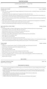 Audit associate resume examples & samples. Audit Intern Resume Sample Mintresume