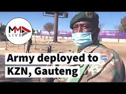 The army has been called in to help stem the unrest after fearful citizens began forming 'defence squads' to protect their homes and businesses amid the deployment of 2,500 soldiers (pictured) to support the south african police has not yet stopped the rampant looting although arrests are being. Lodj4kepshdl M