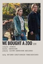 We Bought A Zoo By Maja Movie Poster Wall Iconic Movie Posters Film Posters Vintage