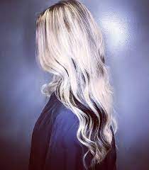 Blonde Balayage With Black Peekaboo Blonde Black Balayage Popofcolor Beautiful Blonde Hair Blonde Balayage Blonde Hair Makeup