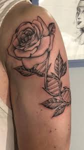 DNA Rose by Alysha at Lucky's Tattoo & Piercing in Northampton, MA :  r/tattoos