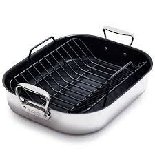 All Clad Nonstick Roasting Pan With Nonstick Rack 13 X 16 Sur La Table