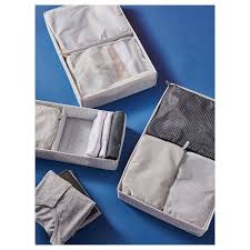 Rensare Clothes Bag Set Of 3 Check Pattern Gray Black Ikea In 2020 Bags Check Pattern Small Bags