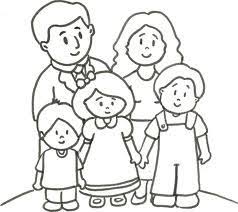 Hay niños que tienen dos papás, otros que tienen dos mamás, y en algunos casos los padres no viven juntos, pero siempre que pueden ven a sus hijos porque les quieren muchísimo, y les encanta compartir tiempo juntos Dibujos De Familias Para Colorear