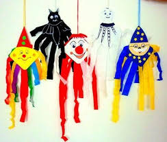 Bastelsachen3 Basteln Faschingsfiguren Bierdeckel Faschingsdeko Basteln Fasching Basteln Fasnacht Basteln