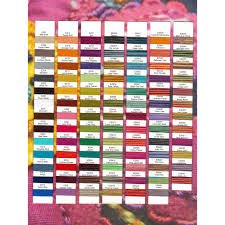 Wonderfil Sue Spargo Eleganza Thread Colour Chart