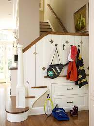 Remodelaholic Get This Look Small Space Mudroom Under The Stairs See more ideas about mudroom, home diy, home projects. small space mudroom under the stairs