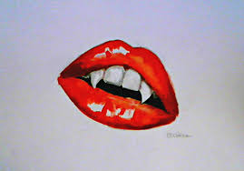 Vampire mouth on illustrator by gtqgrl on deviantart. Vampire Lips By Kriberkriksis On Deviantart