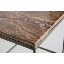 The table is available in two heights and the top of the table is made up of either in clear glass or in frosted glass. Bepurehome Side Tables Mellow Set Of 2 Marble Antique Brass Copper Orangehaus