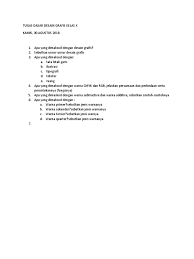 Latihan soal dasar desain grafis kelas x ahli sinau. Tugas Dasar Desain Grafis Kelas X